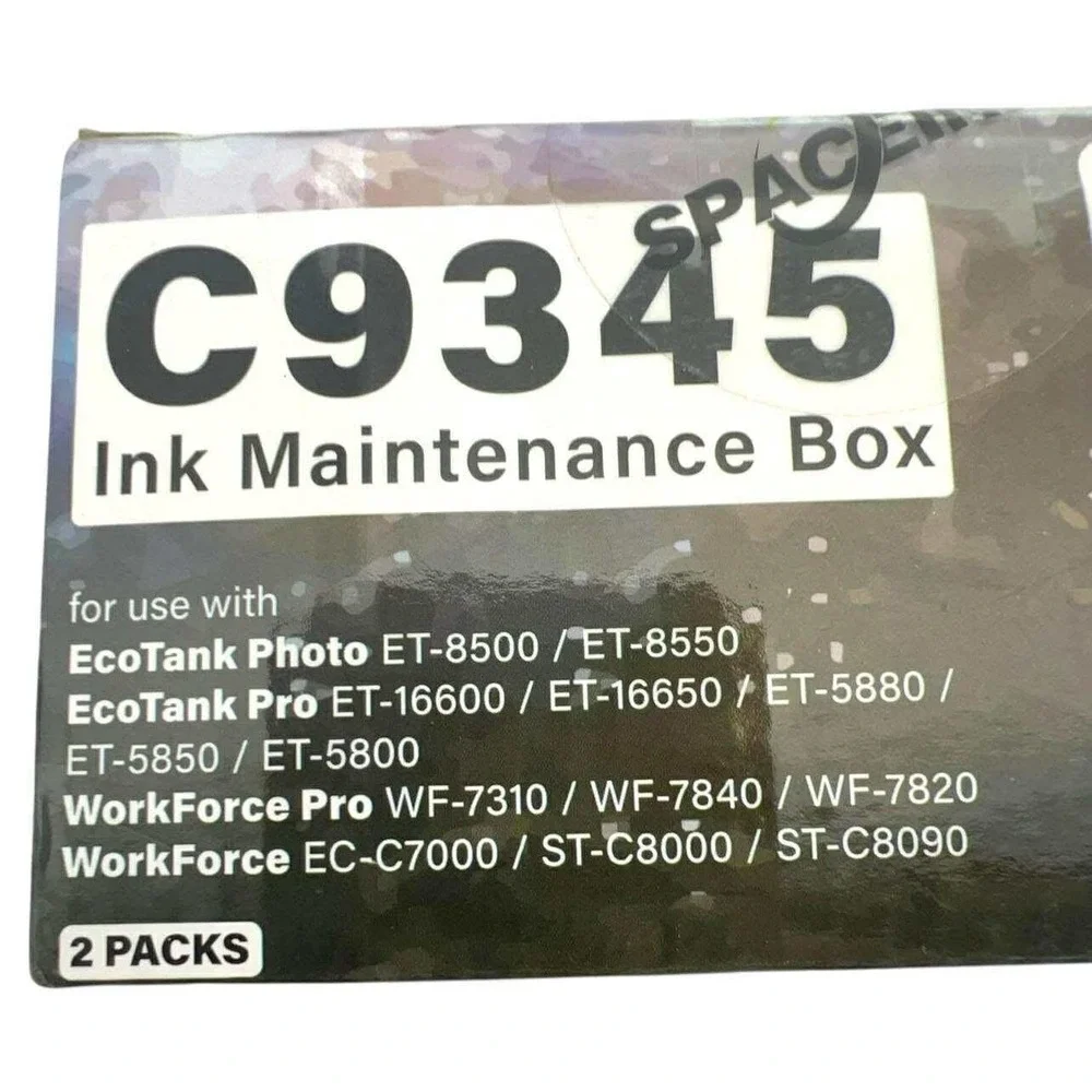 SpaceInk C9345 C12C934591 Ink Maintenance Box Replacement Tank 2 Pack NIB